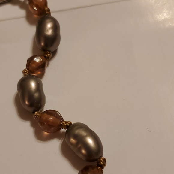 LC Bronze and Silver color stones 20" - Picture 4 of 8